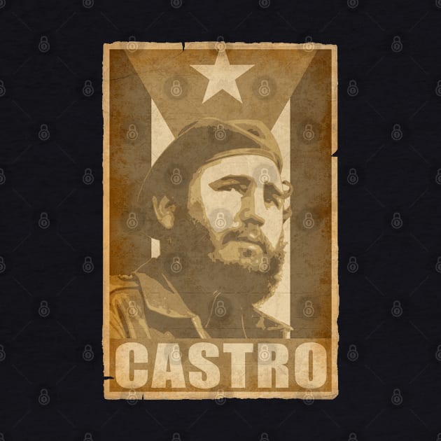 Fidel Castro Propaganda Poster by Nerd_art